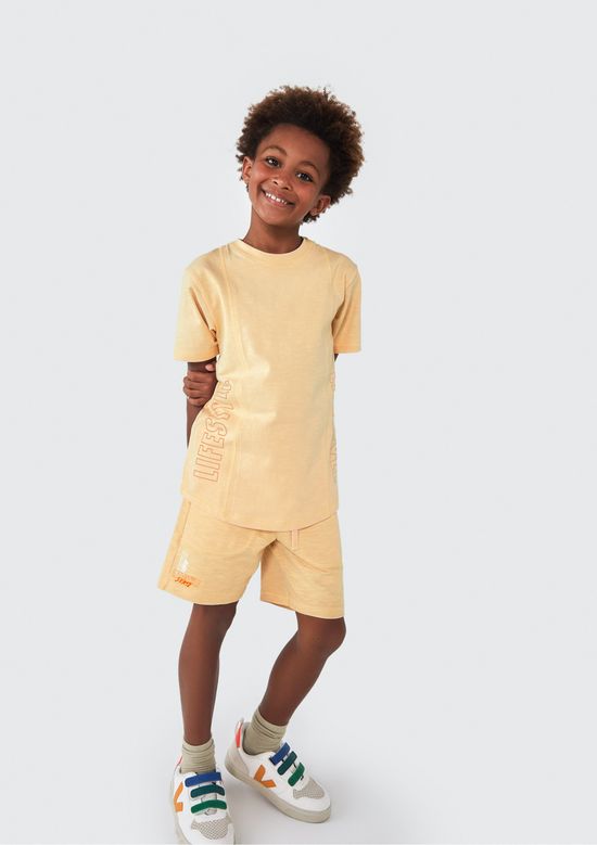 Foto do produto: Camiseta Infantil Menino Com Estampa - Amarelo