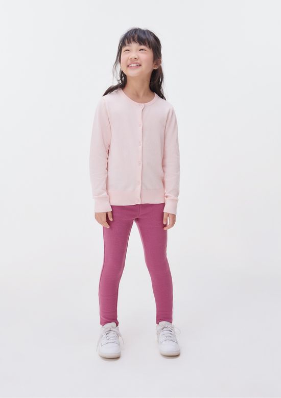Foto do produto: Calça Legging Básica Infantil Menina Em Ribana - Lilás