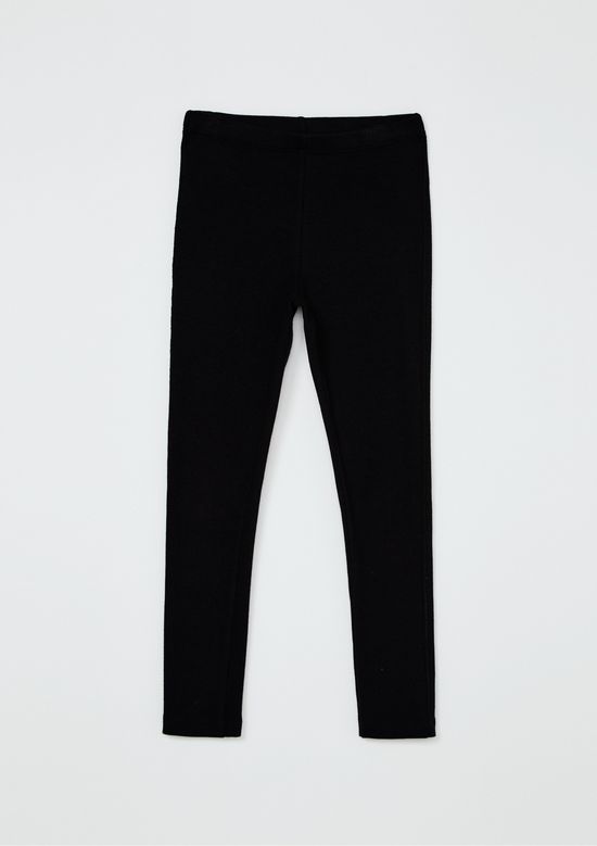 Foto do produto: Calça Legging Básica Infantil Menina Em Ribana - Preto