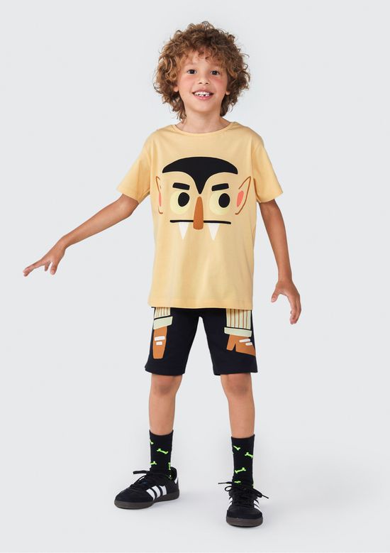 Foto do produto: Conjunto Infantil Menino Vampiro - Amarelo