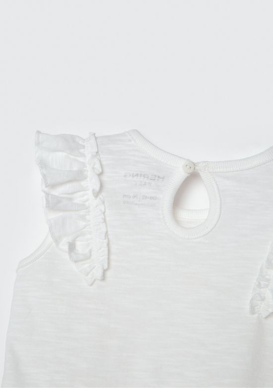 Foto do produto: Body Regata Bebê Com Babado - Off white