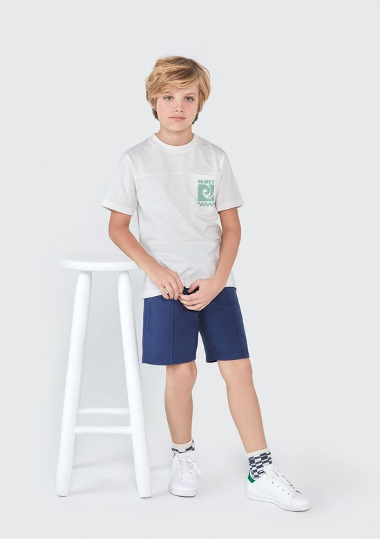 Foto do produto: Camiseta Infantil Menino Oversized - Off white