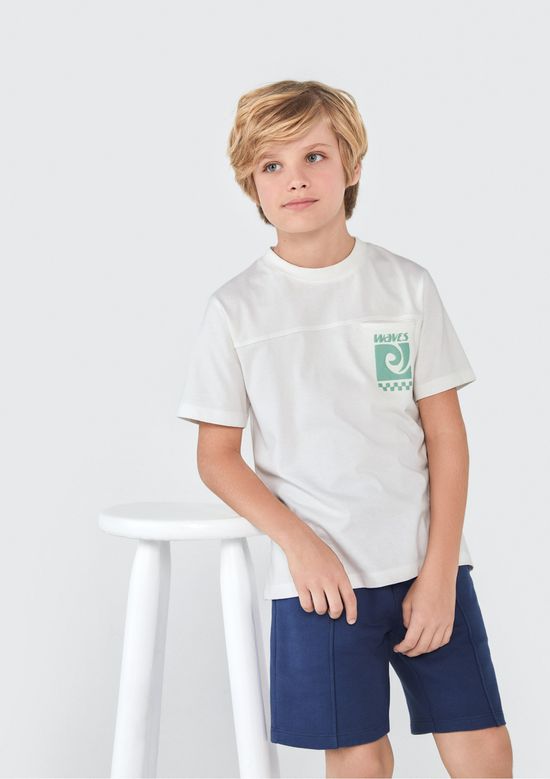Foto do produto: Camiseta Infantil Menino Oversized - Off white