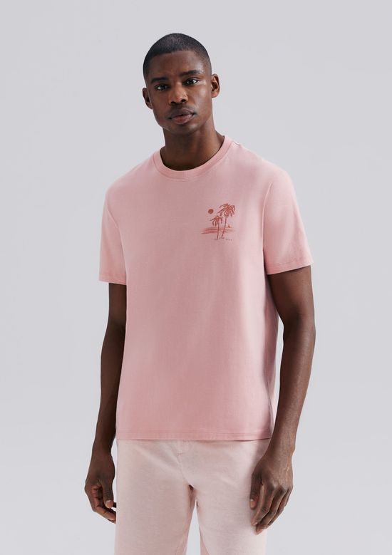 Foto do produto: Camiseta Masculina Comfort Super Cotton Com Estampa - Rosa