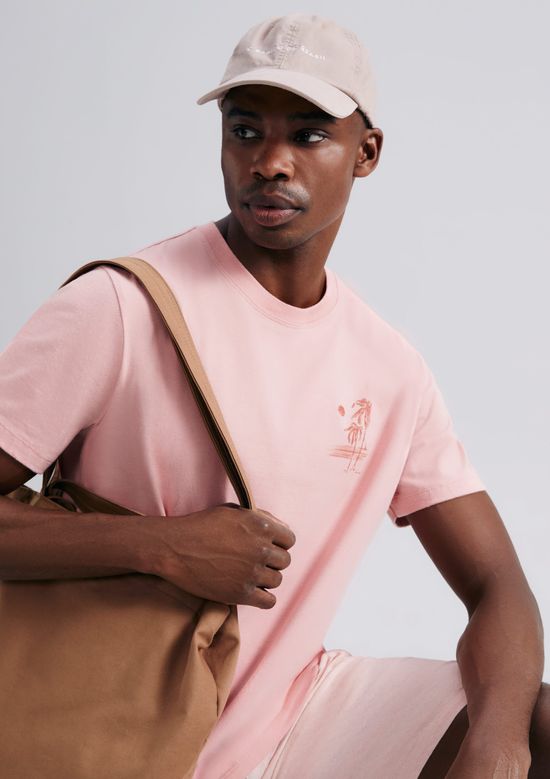 Foto do produto: Camiseta Masculina Comfort Super Cotton Com Estampa - Rosa