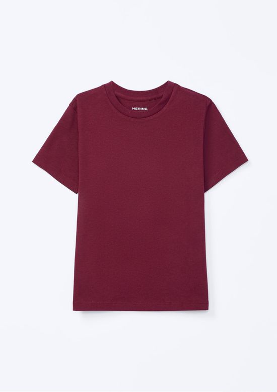 Foto do produto: Camiseta Básica Infantil Menino Manga Curta Slim - Vinho