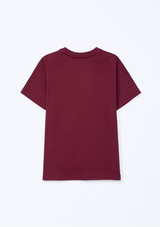 Foto do produto: Camiseta Básica Infantil Menino Manga Curta Slim - Vinho