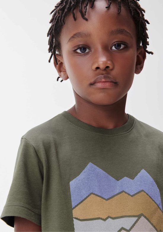Foto do produto: Camiseta Infantil Menino Manga Curta Com Estampa - Verde