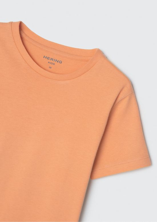 Foto do produto: Camiseta Básica Infantil Menino Manga Curta Slim - Laranja