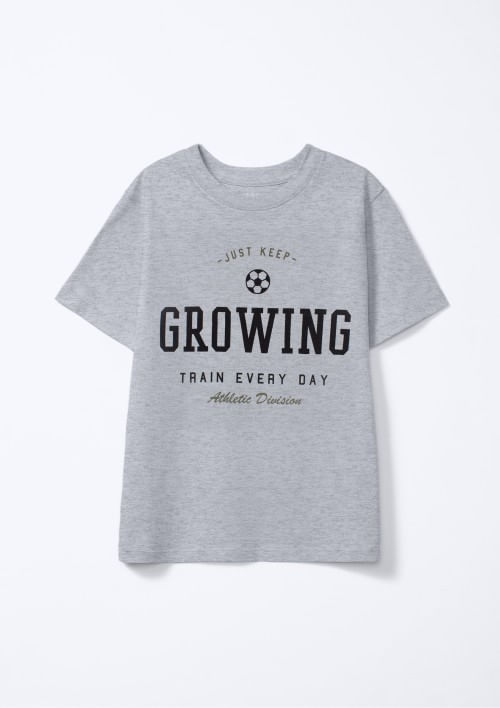 Foto do produto: Camiseta Infantil Menino Manga Curta Com Estampa - Cinza