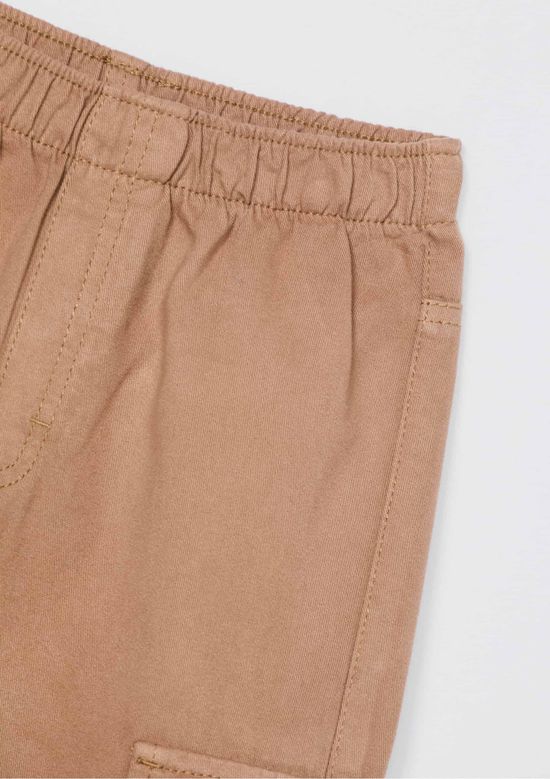 Foto do produto: Calça Cargo Infantil Menino Toddler Em Sarja - Marrom