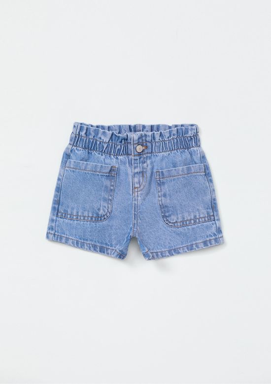Foto do produto: Shorts Jeans Infantil Menina Toddler - Azul
