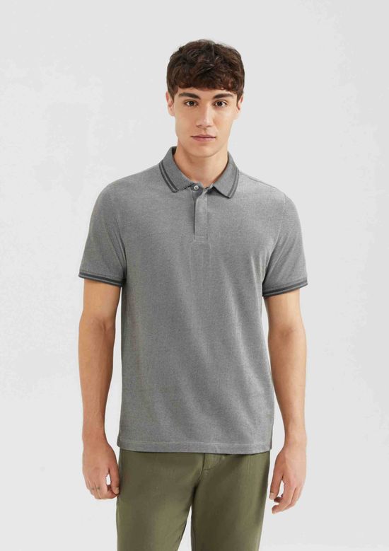 Foto do produto: Camisa Polo Masculina Manga Curta Em Piquet - Marrom