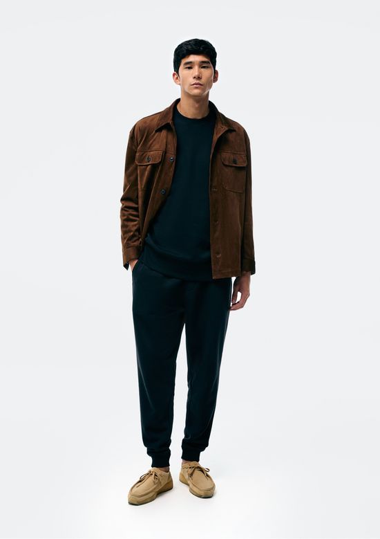 Foto do produto: Jaqueta Masculina Em Suede Leve - Marrom
