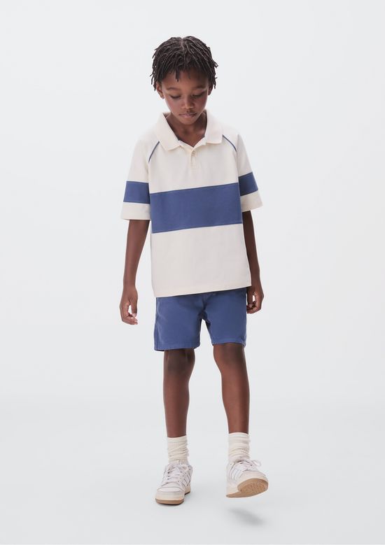 Foto do produto: Camisa Polo Oversized Infantil Menino - Creme