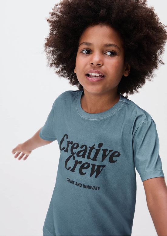 Foto do produto: Conjunto Curto Infantil Menino Com Estampa - Azul