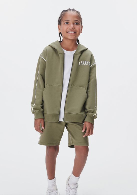 Foto do produto: Jaqueta De Moletom Com Capuz Infantil Menino - Verde
