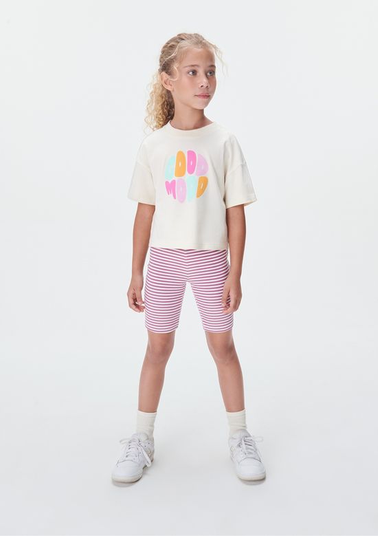Foto do produto: Bermuda Infantil Menina Estampada - Rosa