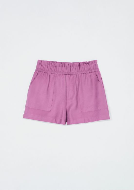 Foto do produto: Shorts Clochard Infantil Menina Com Bolsos - Roxo