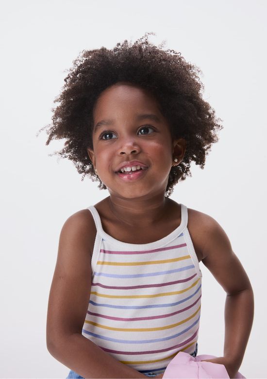 Foto do produto: Regata Infantil Menina Toddler - Off white