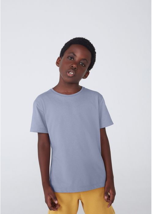 Camiseta Básica Infantil Menino Regular Hering Kids - Azul