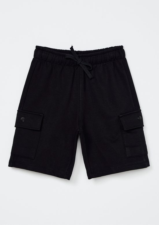 Foto do produto: Bermuda Cargo Infantil Menino - Preto