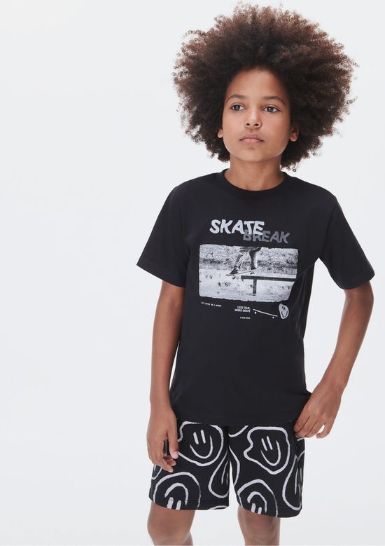 Foto do produto: Conjunto Curto Infantil Menino Regular - Preto