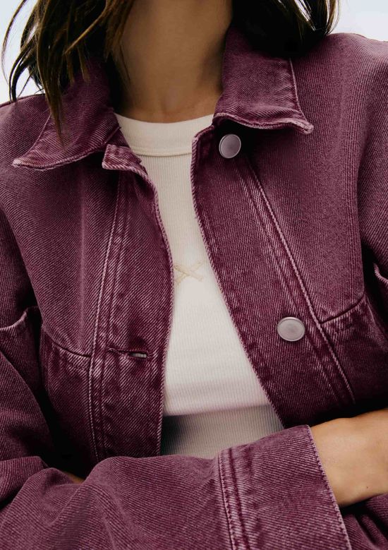 Foto do produto: Jaqueta De Sarja Feminina - Roxo