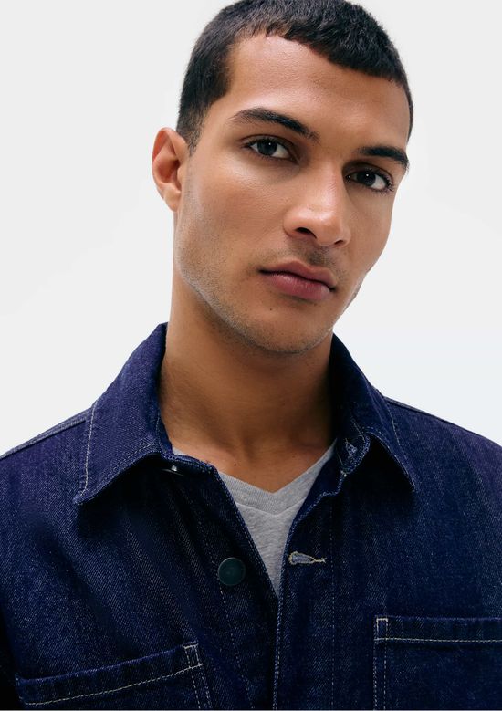 Foto do produto: Camisa Jeans Masculina Manga Longa - Azul