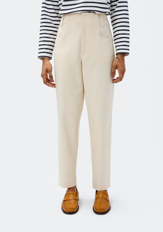 Foto do produto: Calça Feminina Carrot Empapelada - Creme