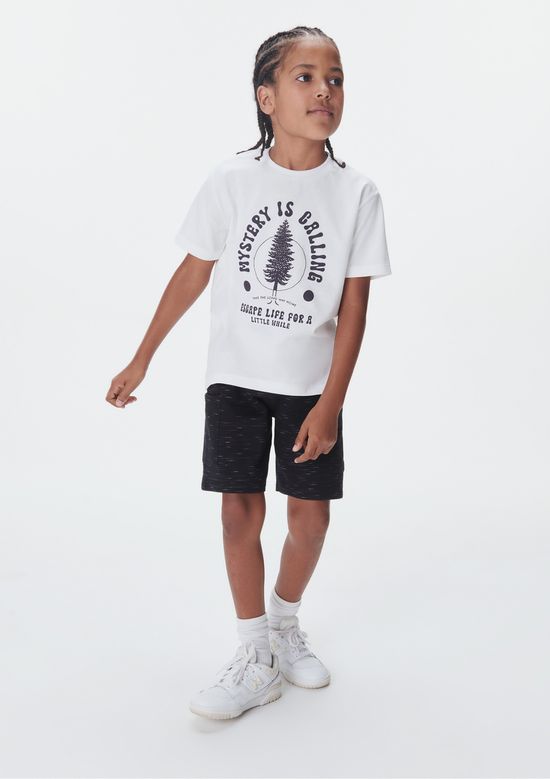 Foto do produto: Conjunto Curto Infantil Menino Com Estampa - Off white