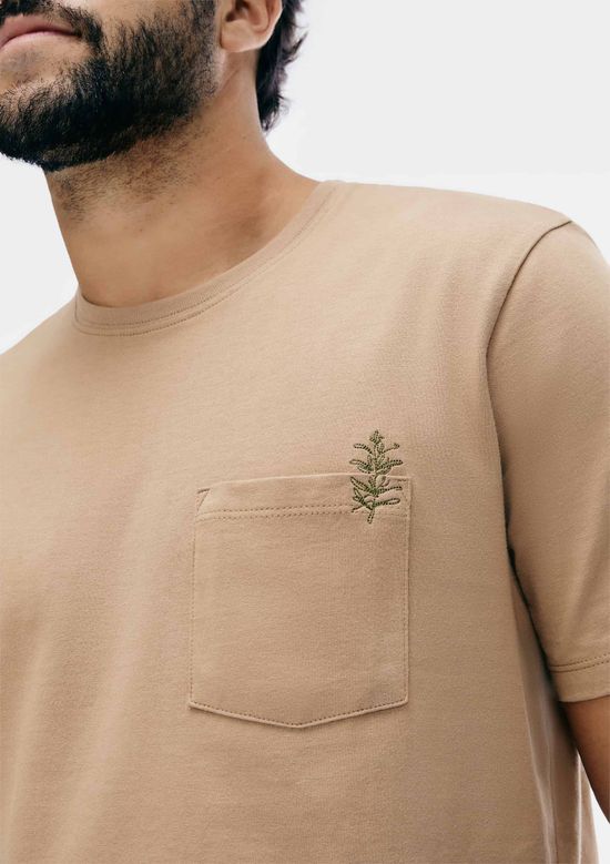 Foto do produto: Camiseta Masculina Comfort Super Cotton Com Estampa - Bege