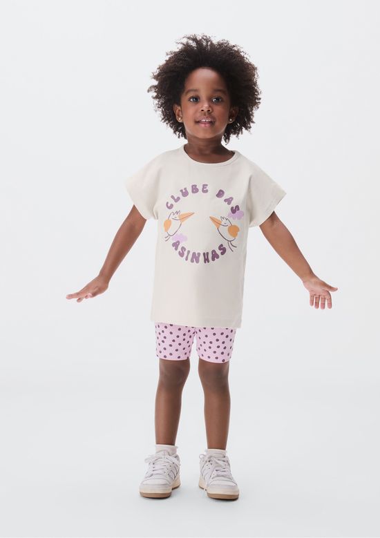 Foto do produto: Conjunto Curto Infantil Menina Toddler - Rosa