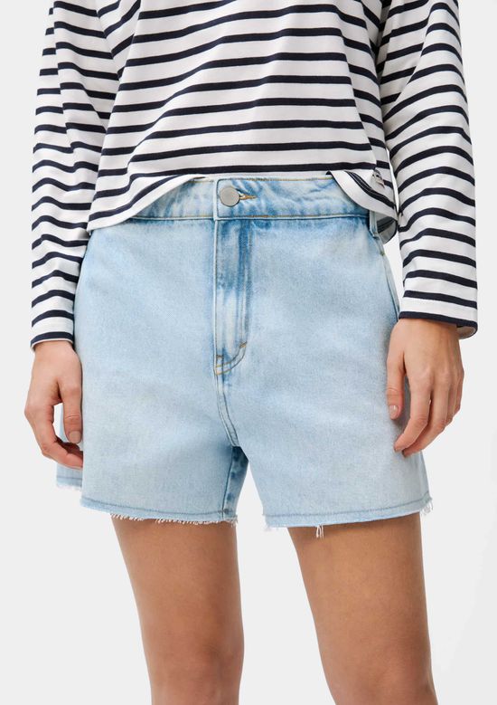 Foto do produto: Shorts Jeans Feminino Barra A Fio - Azul