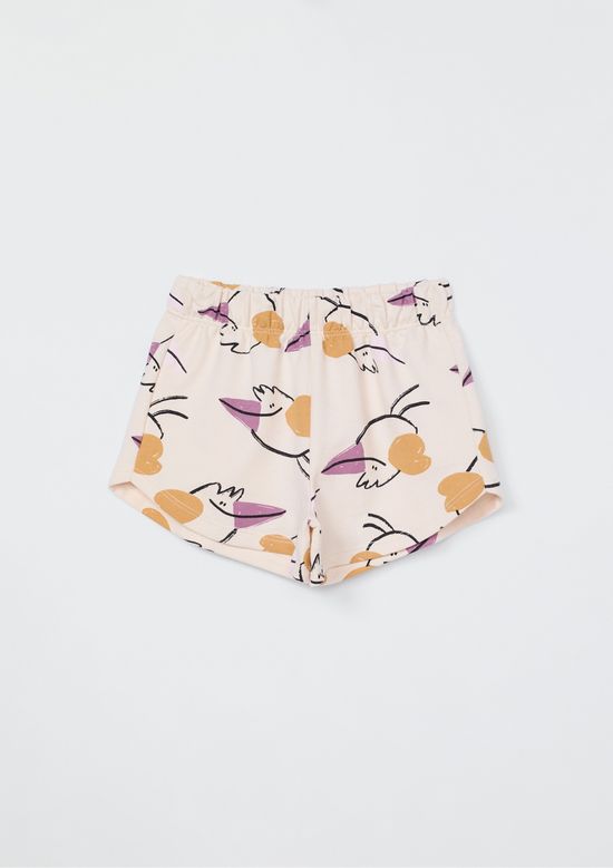 Foto do produto: Shorts Infantil Menina Toddler Estampado - Laranja
