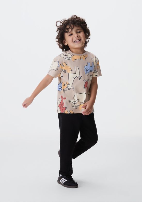 Foto do produto: Camiseta Infantil Menino Toddler Oversized - Marrom