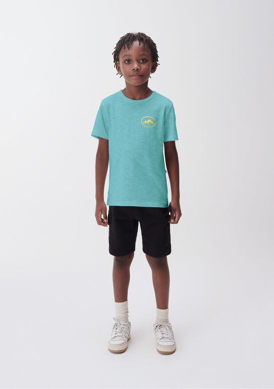Foto do produto: Camiseta Infantil Menino Estampada Flamê - Azul
