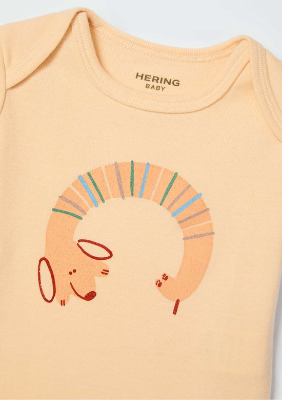 Foto do produto: Conjunto Bebê Menino Em Ribana Com Body e Calça - Multicolorido