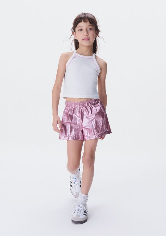 Foto do produto: Regata Cropped Infantil Menina - Off white