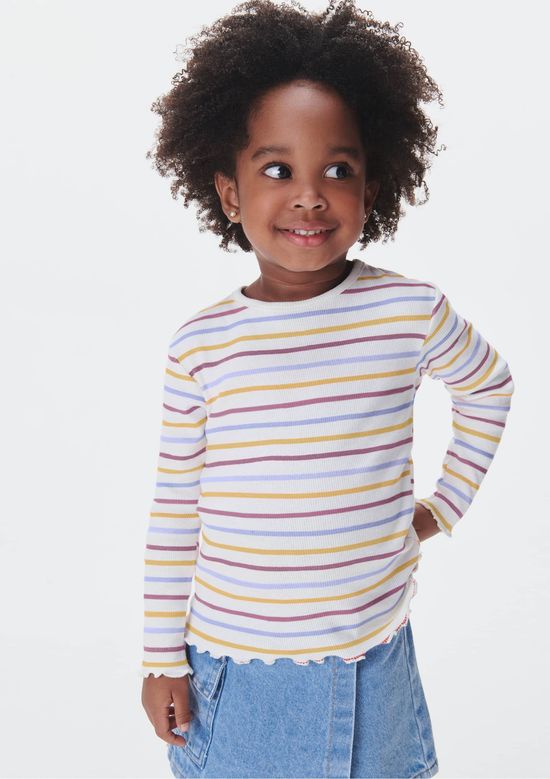 Foto do produto: Blusa Infantil Menina Toddler Estampada - Off white