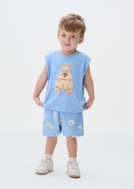 Foto do produto: Conjunto Curto Infantil Menino Toddler - Azul