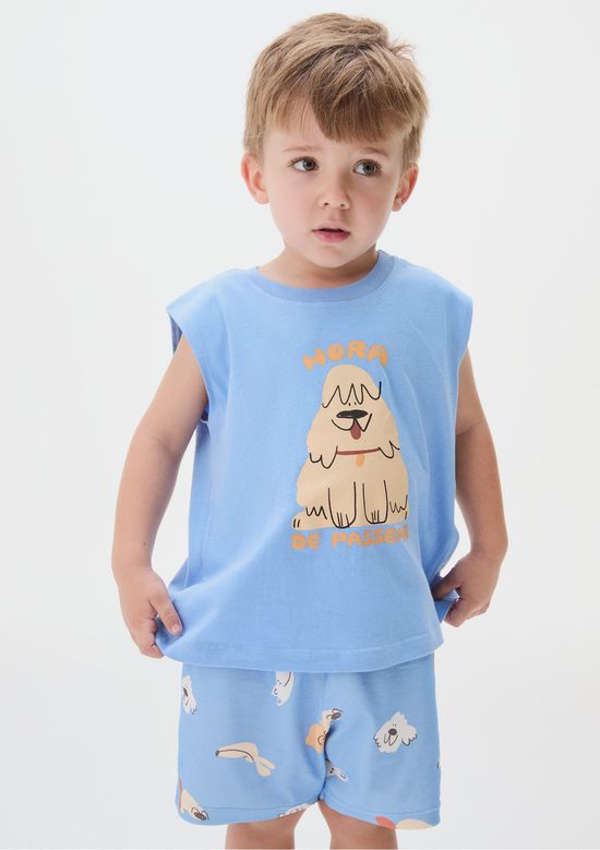 Foto do produto: Conjunto Curto Infantil Menino Toddler - Azul