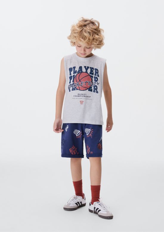 Foto do produto: Conjunto Curto Infantil Menino Com Estampa - Azul