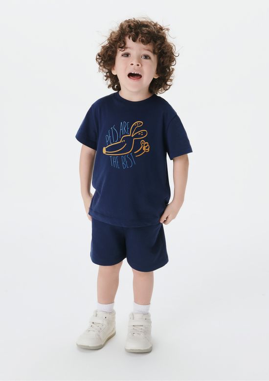 Foto do produto: Conjunto Curto Infantil Menino Toddler - Azul