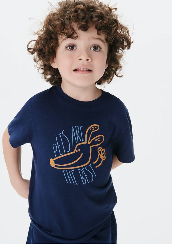 Foto do produto: Conjunto Curto Infantil Menino Toddler - Azul