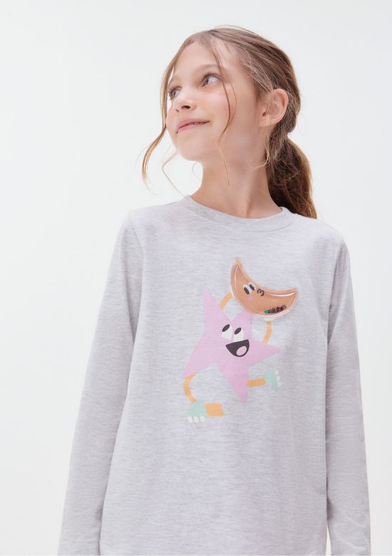 Foto do produto: Pijama Infantil Menina Com Estampa Interativa - Rosa