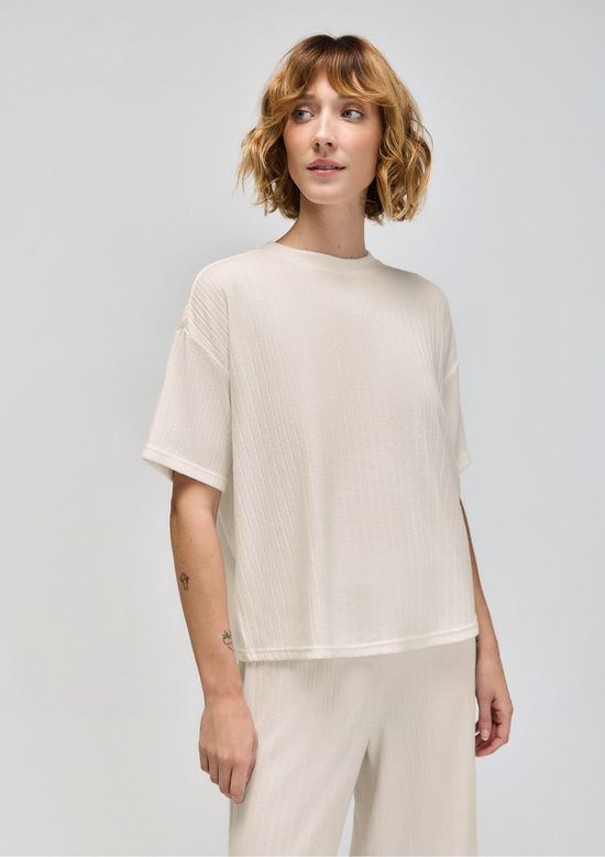 Foto do produto: Blusa Feminina Oversized Em Tricô - Off white