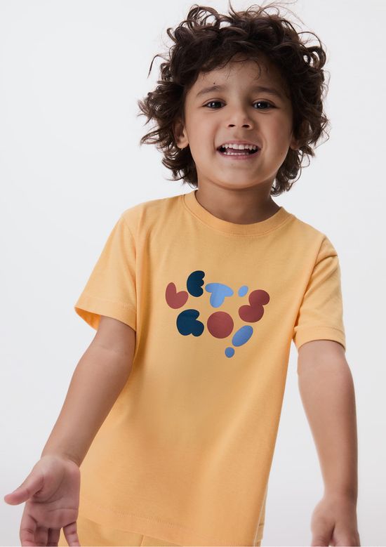 Foto do produto: Conjunto Curto Infantil Menino Toddler - Amarelo