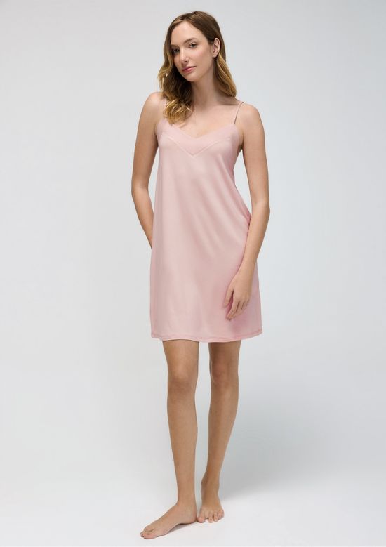 Foto do produto: Camisola Alças Finas Em Viscose - Rosa