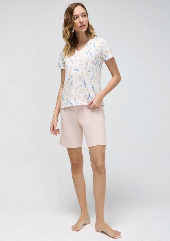 Foto do produto: Pijama Curto Feminino Estampado - Rosa